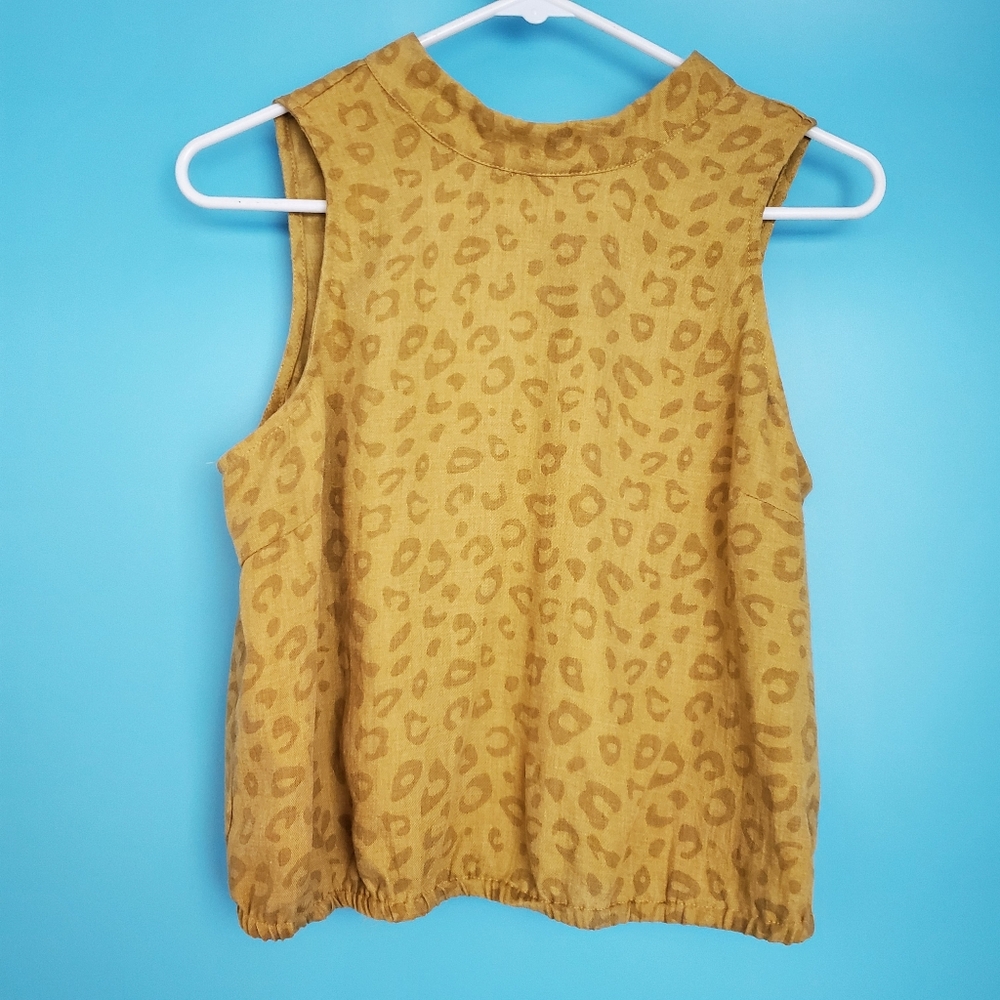 Sadie & Sage Blouse Size Medium Cheetah Print